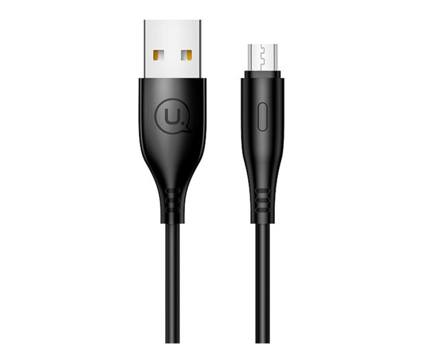USAMS Kabel U18 microUSB 2A Fast Charge 1m czarny - 1569108 - zdjęcie